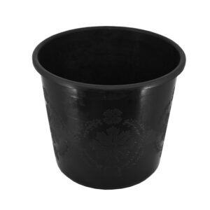 flower bucket no. 10 black