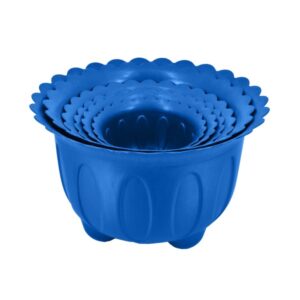 flower pot no. 1 to 6 blue