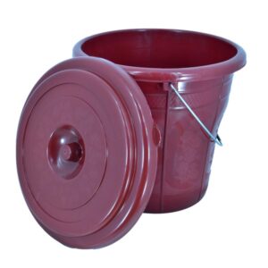 goodluck frosty bucket 18ltr with lid maroon (2)