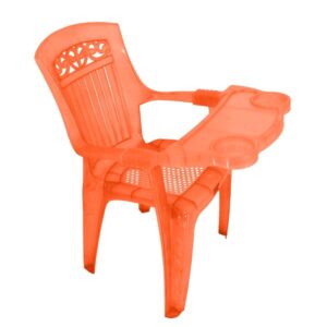 kiddy chair no. 101 glitter with tray orange