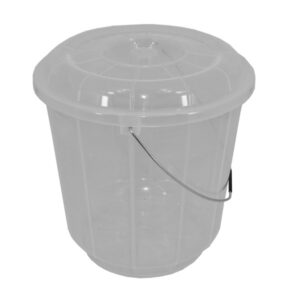 safari bucket no. 20 clear metallic handle