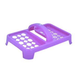 soap dish 2 in 1 purple